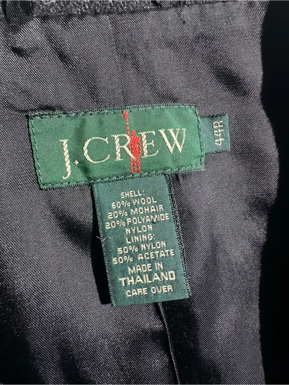 Vintage J. Crew Oarsman Mohair Wool Blend Men's Blazer Sports Coat, 44R